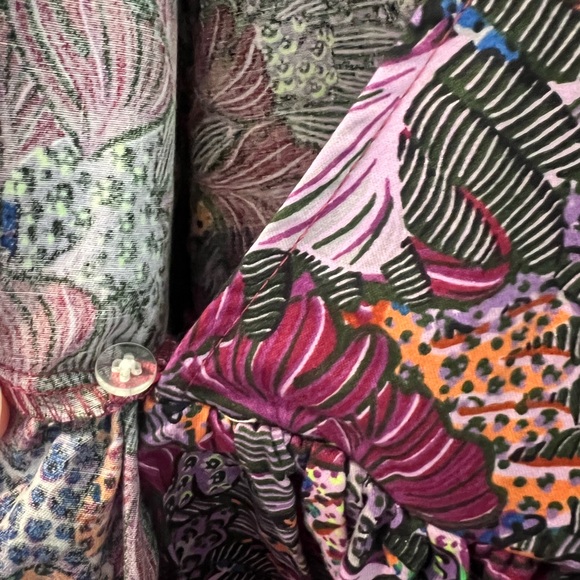 Women’s Coral Reef scallop edge wrap top- Kika Vargas x Target - purple -m - Picture 7 of 9